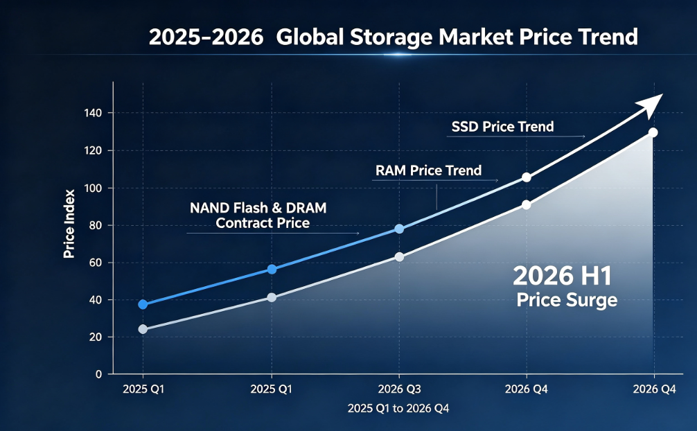 2026 H1 Biltegiratze Globalaren Merkatuaren Prezioen Azterketa: SSD eta RAM prezioen gorakada, hornikuntza estutasuna eta GUDGA hornikuntza-estrategia egonkorra