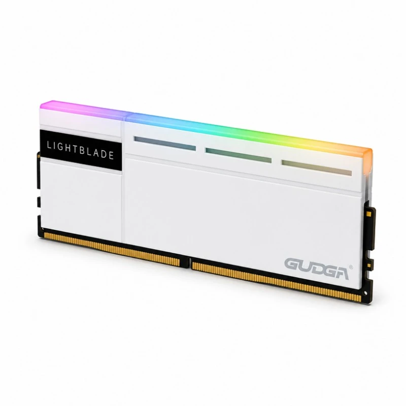 DDR5 RGB UDIMM RAM ez-ECC dissipatzeko mahaigaineko memoria modulua