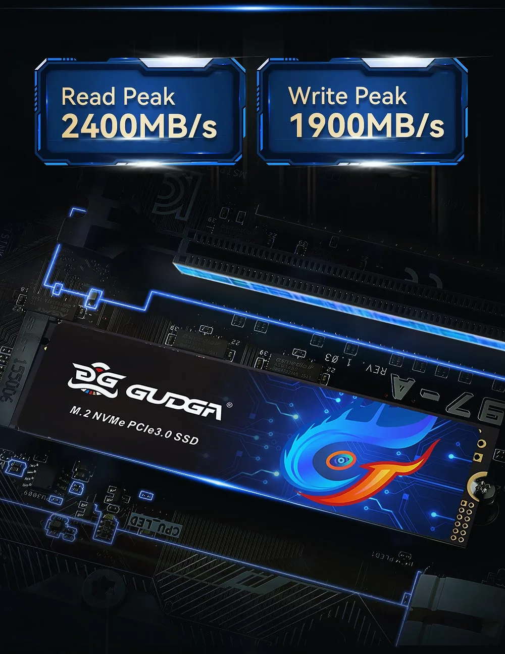 PCIE Gen3.0X4 2280 M.2 Nvme SSD
