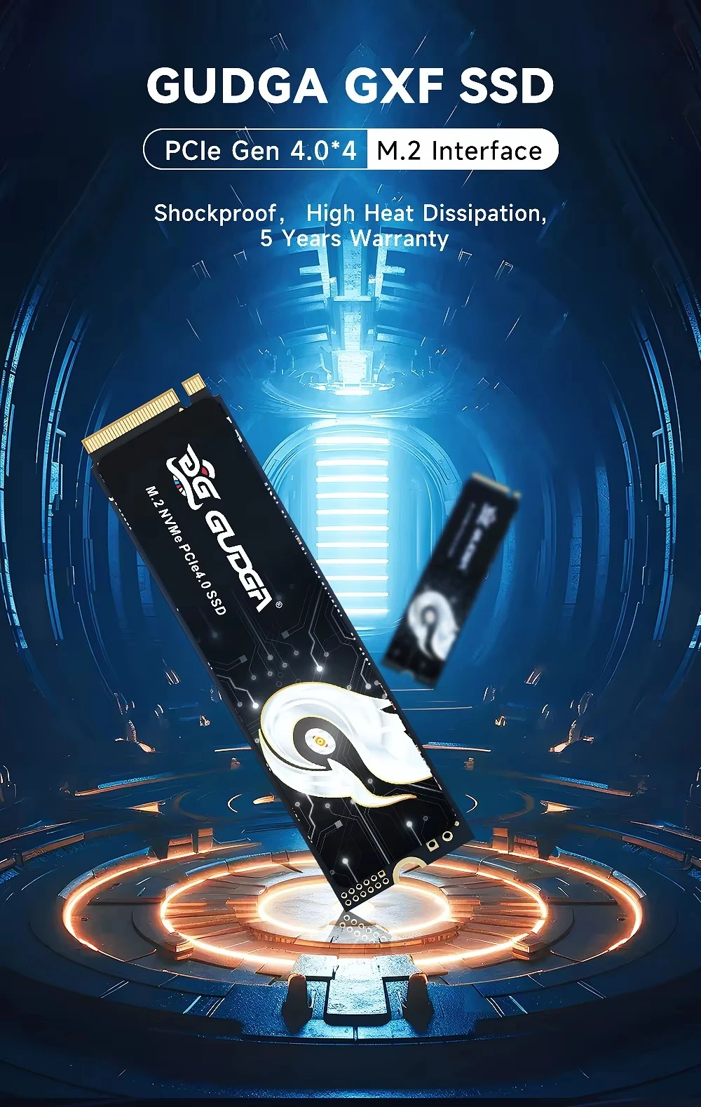 5000mb/s PCIE 4.0 NVme SSD