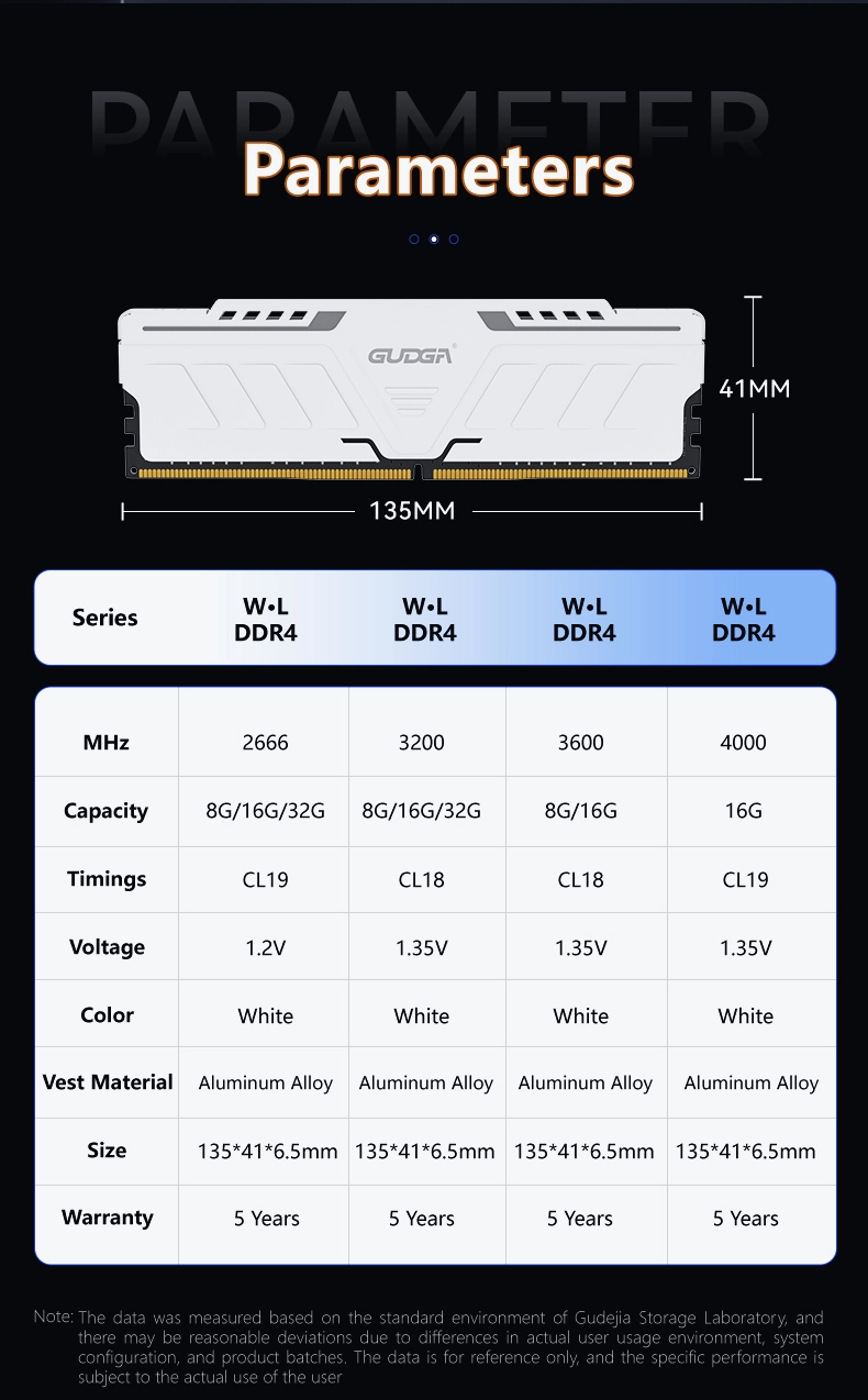 DDR4 RAM Memory with Cooling Vest